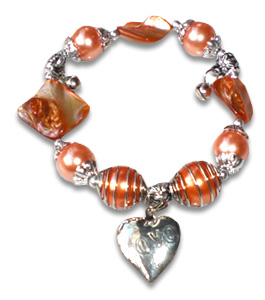 Bracelet Shell And Stainless 