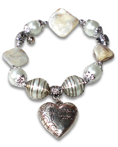 Bracelet Shell And Stainless 
