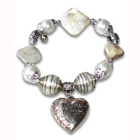 Bracelet Shell And Stainless 