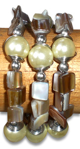 Bracelet Shell And Stainless 