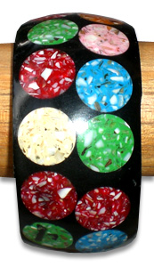 Bangle Resin Inlaid With Shell