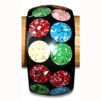 Bangle Resin Inlaid With Shell