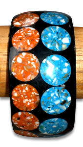 Bangle Resin Inlaid With Shell