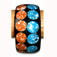 Bangle Resin Inlaid With Shell