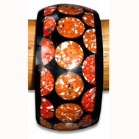 Bangle Resin Inlaid With Shell