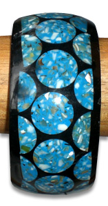 Bangle Resin Inlaid With Shell