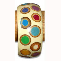 Bangle Resin Inlaid With Bamboo