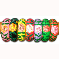 Bangle Wooden With Hanpainted