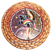 Aboriginal Rattan Coaster Set Of 4