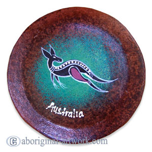 Aboriginal Terracotta Coaster Set Of 4