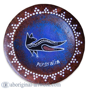 Aboriginal Terracotta Coaster Set Of 4