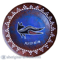 Aboriginal Terracotta Coaster Set Of 4