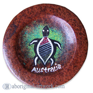 Aboriginal Terracotta Coaster Set Of 4