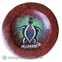 Aboriginal Terracotta Coaster Set Of 4
