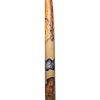 Aboriginal Dot Art Didgeridoo, Handmade From Teak Wood