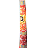 Aboriginal Dot Art Didgeridoo, Handmade From Teak Wood