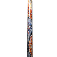 Aboriginal Dot Art Didgeridoo, Handmade From Teak Wood