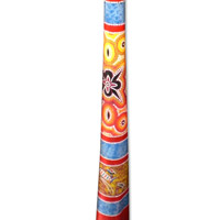Aboriginal Dot Art Didgeridoo, Handmade From Teak Wood