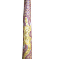 Aboriginal Dot Art Didgeridoo, Handmade From Teak Wood
