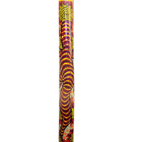 Aboriginal Dot Art Didgeridoo, Handmade From Teak Wood