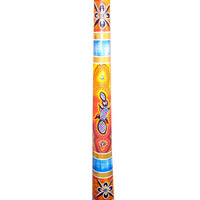 Aboriginal Dot Art Didgeridoo, Handmade From Teak Wood