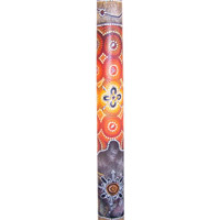 Aboriginal Dot Art Didgeridoo, Handmade From Teak Wood