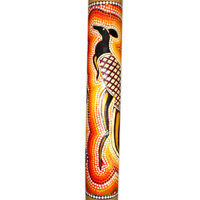 Aboriginal Dot Art Didgeridoo, Handmade From Teak Wood