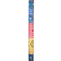 Aboriginal Dot Art Didgeridoo, Handmade From Teak Wood