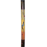 Aboriginal Dot Art Didgeridoo, Handmade From Teak Wood