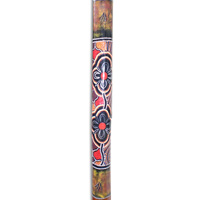 Aboriginal Dot Art Didgeridoo, Handmade From Teak Wood