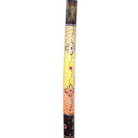 Aboriginal Dot Art Didgeridoo, Handmade From Teak Wood
