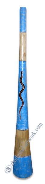 Aboriginal Dot Art Didgeridoo, Handmade From Teak Wood