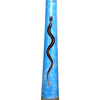 Aboriginal Dot Art Didgeridoo, Handmade From Teak Wood