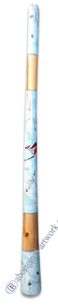 Aboriginal Dot Art Didgeridoo, Handmade From Teak Wood