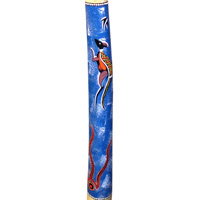 Aboriginal Dot Art Didgeridoo, Handmade From Teak Wood