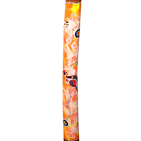 Aboriginal Dot Art Didgeridoo, Handmade From Teak Wood