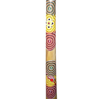 Aboriginal Dot Art Didgeridoo, Handmade From Teak Wood