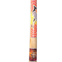 Aboriginal Dot Art Didgeridoo, Handmade From Teak Wood