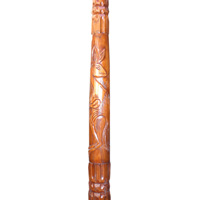 Aboriginal Carved Didgeridoo, Handmade From Teak Wood
