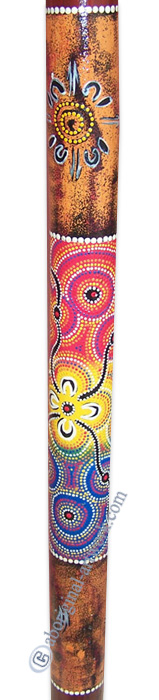 Bamboo Didgeridoo With Aboriginal Dot Art Painted