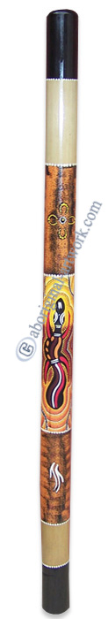 Bamboo Didgeridoo With Aboriginal Dot Art Painted