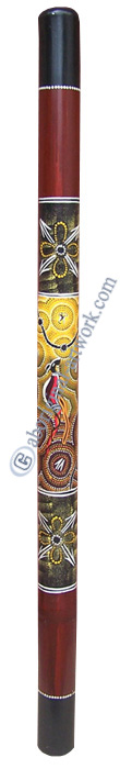 Bamboo Didgeridoo With Aboriginal Dot Art Painted