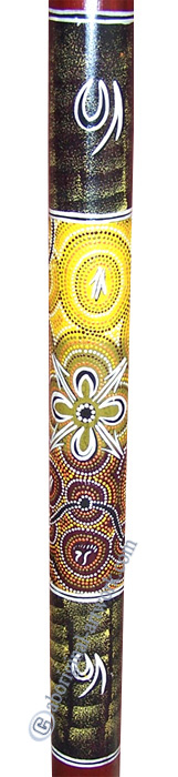 Bamboo Didgeridoo With Aboriginal Dot Art Painted