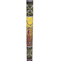 Bamboo Didgeridoo With Aboriginal Dot Art Painted