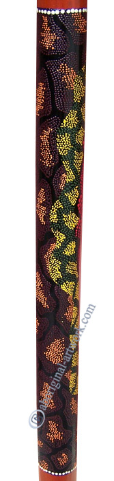Bamboo Didgeridoo With Aboriginal Dot Art Painted
