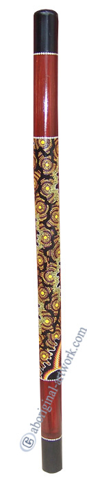 Bamboo Didgeridoo With Aboriginal Dot Art Painted