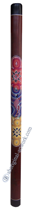 Bamboo Didgeridoo With Aboriginal Dot Art Painted