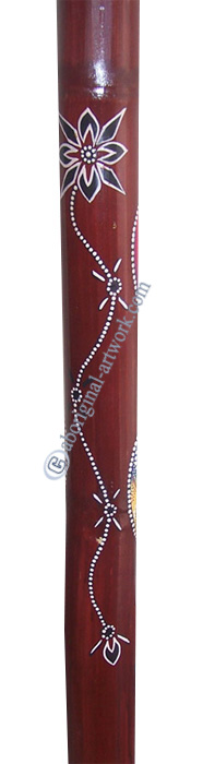 Bamboo Didgeridoo With Aboriginal Dot Art Painted
