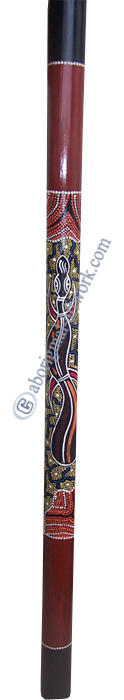 Bamboo Didgeridoo With Aboriginal Dot Art Painted