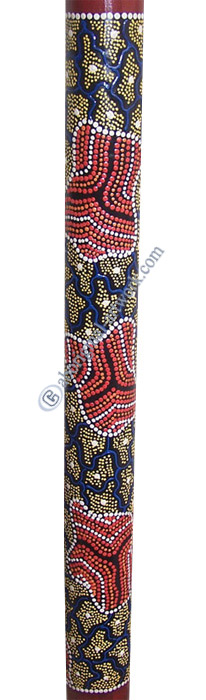 Bamboo Didgeridoo With Aboriginal Dot Art Painted
